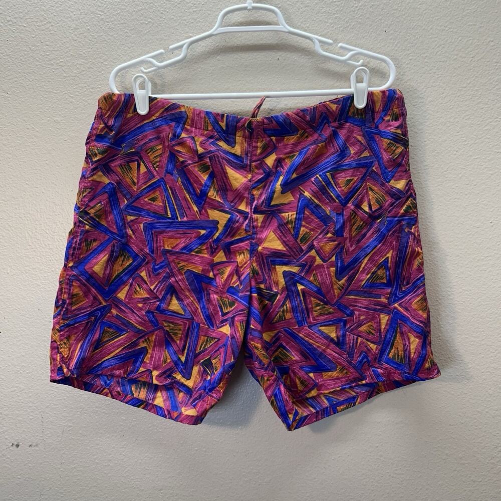 Vintage 80s 90s‎ Chaps Ralph Lauren Mens Surf Board Shorts Trunks Size L Retro
